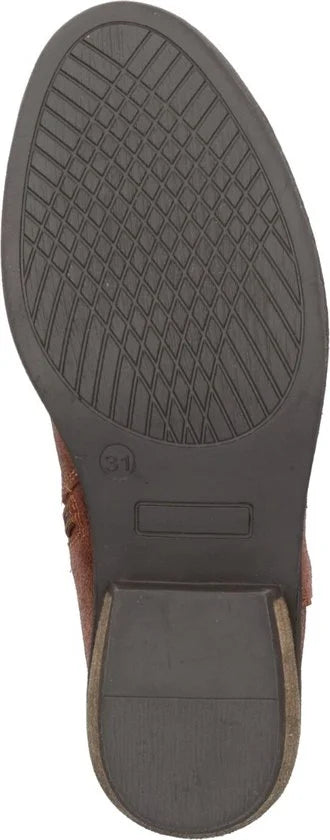 Braqeez 423730-937 Meisjes Cowboy Boots - Bruin - Leer - Veters