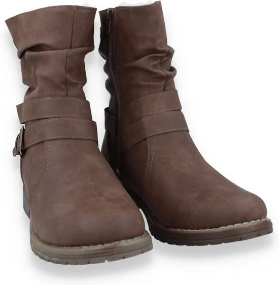 Bridge Footwear Bridge dames enkellaars COGNAC 39