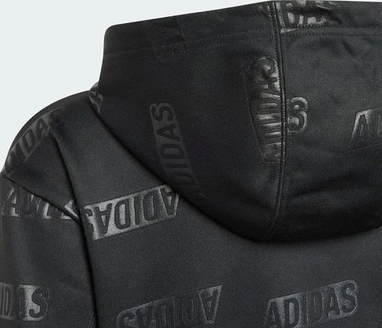 adidas Sportswear Brand Love Gold Debossed Hoodie Kids - Kinderen - Zwart- 170