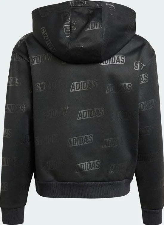 adidas Sportswear Brand Love Gold Debossed Hoodie Kids - Kinderen - Zwart- 170