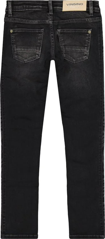 Vingino meiden skinny jeans Amia Zebra Dark Grey Vintage