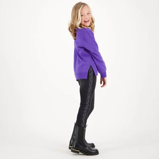 Vingino meiden skinny jeans Amia Zebra Dark Grey Vintage