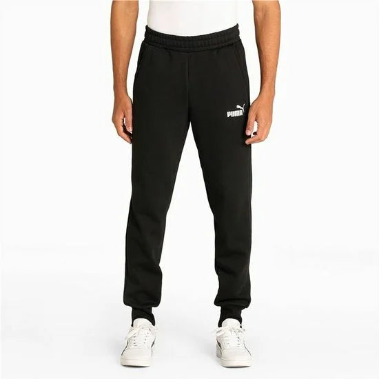 PUMA ESS Logo Pants FL cl Heren Broek - Zwart - Maat XL
