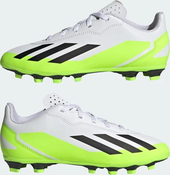 adidas Performance X Crazyfast.4 Flexible Ground Voetbalschoenen - Kinderen - Wit- 28
