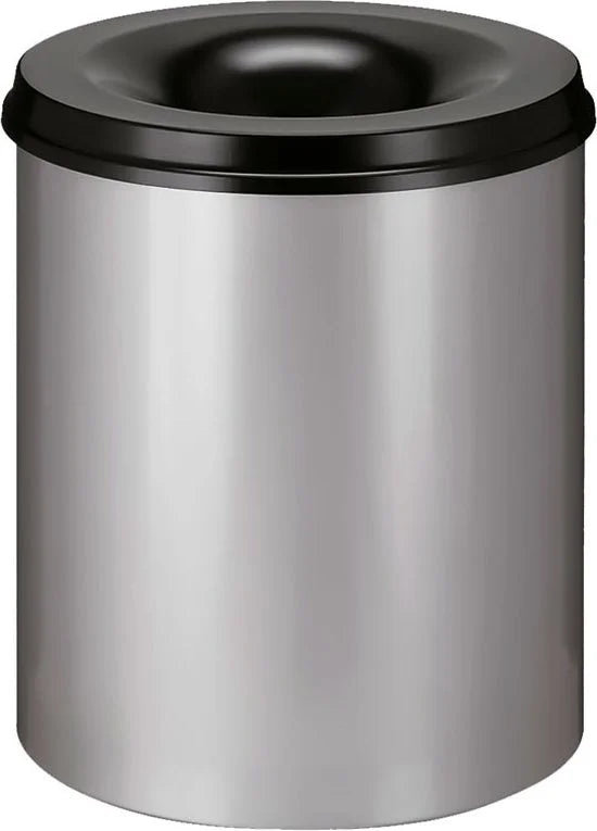 V-part - Vlamdovende papierbak 80 ltr - Steel - aluminiumgrijs, zwart