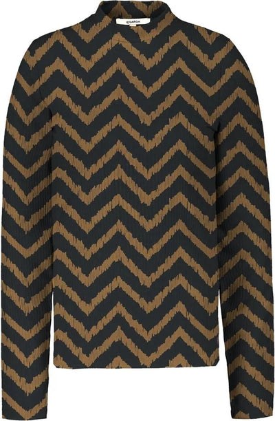 Garcia T-shirt Longsleeve I30006 4167 Golden Brown Dames Maat - XXL