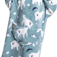 Merkloos | Oversized Fleece Trui Ijsbeer | Unisex | One Size