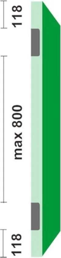 AXA Scharnier 1105 RH 76x76 2mm topcoat - 11052423E