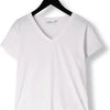 MSCH Copenhagen Mschfenya Modal V Neck Tee Tops & T-shirts Dames - Shirt - Ecru - Maat S/M