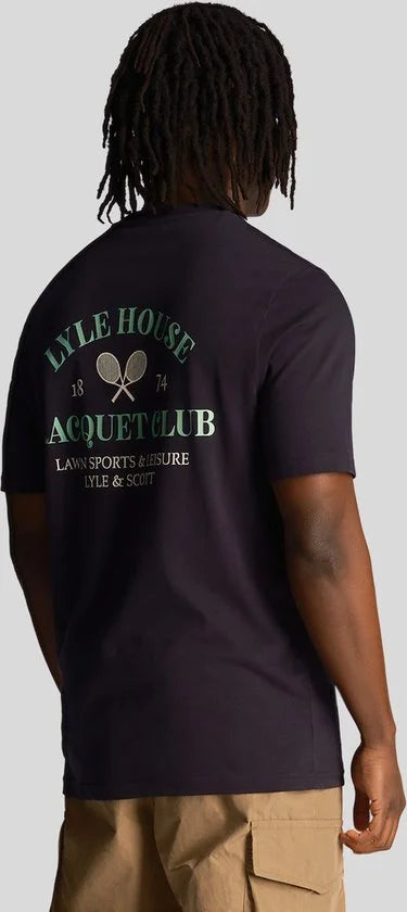 Lyle & Scott Racquet club graphic t-shirt - dark navy
