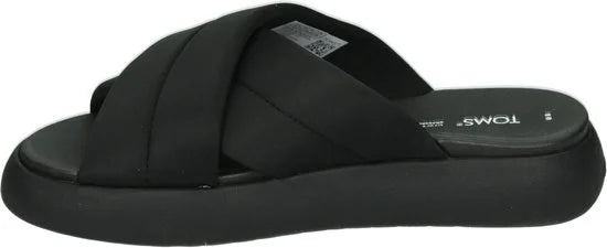 TOMS Shoes ALPARGATA MALLOW CROSSOVER - Volwassenen Dames slippers - Kleur: Zwart - Maat: 42.5