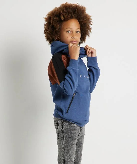 TerStal Jongens / Kinderen Europe Kids Trui Met Ritszak Blauw In Maat 98/104