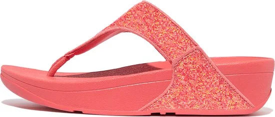 FitFlop Lulu Glitter Toe-Thongs PU Glitter ROZE - Maat 39