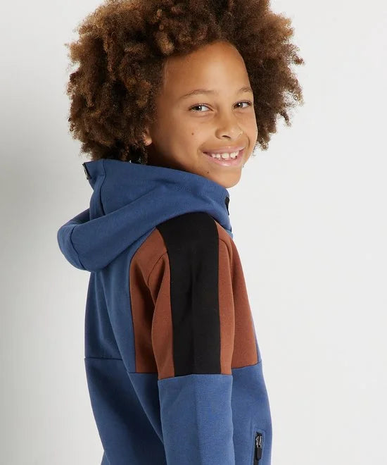 TerStal Jongens / Kinderen Europe Kids Trui Met Ritszak Blauw In Maat 122/128