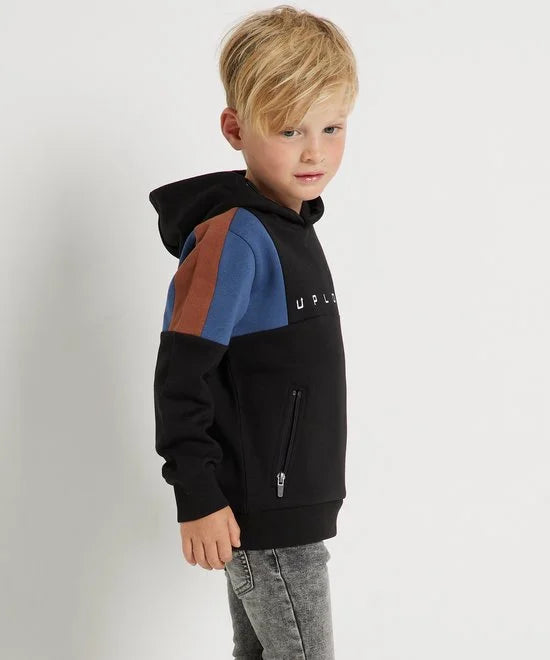 TerStal Jongens / Kinderen Europe Kids Trui Met Ritszak Zwart In Maat 110/116