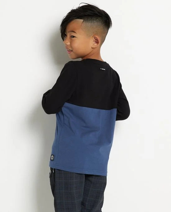 TerStal Jongens / Kinderen Europe Kids Top Doorsnee Dessin Blauw In Maat 98/104