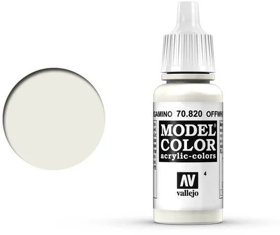 Vallejo 70820 Model Color Off White - Acryl Verf flesje