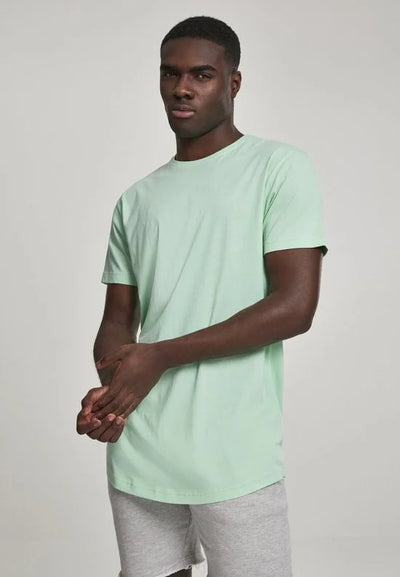 Urban Classics - Shaped Long Heren T-shirt - S - Groen
