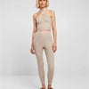 Urban Classics - Rib Knit Legging - M - Beige