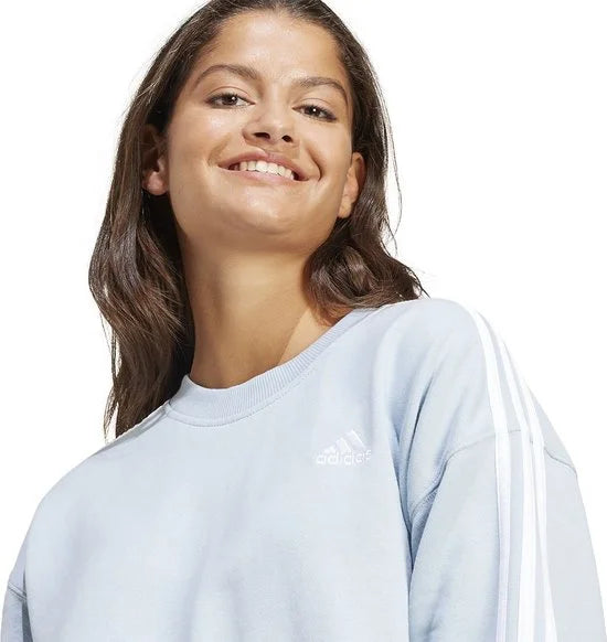 Adidas 3 Strepen Ft Sweatshirt Blauw XS Vrouw