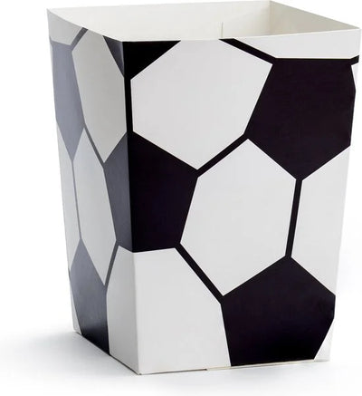 PARTYDECO - 6 Voetbal popcorndozen