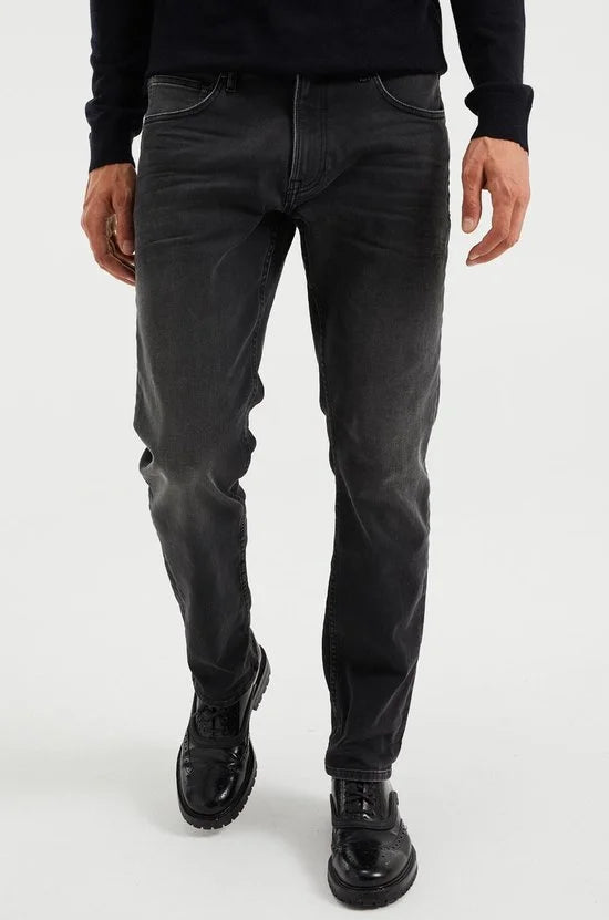 WE Fashion Heren regular fit jeans van jog denim