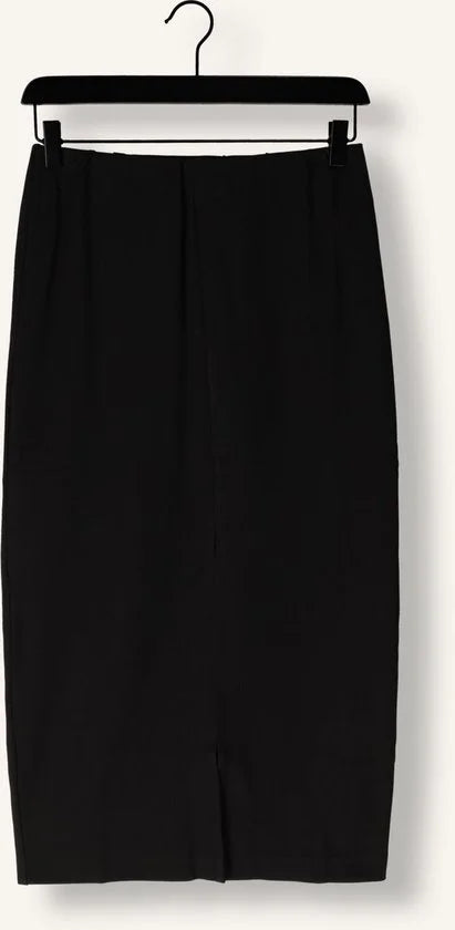 Minus Marcia Midi Skirt Rokken Dames - Zwart - Maat XS