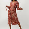 STELLA FOREST E24ro053 Jurken Dames - Kleedje - Rok - Jurk - Brique - Maat 36