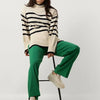 Minus Leonie Turtleneck Knit Pullover Truien & vesten Dames - Sweater - Hoodie - Vest- Ecru - Maat L