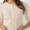 My Essential Wardrobe Carrymw Knit Cardigan Truien & vesten Dames - Sweater - Hoodie - Vest- Wit - Maat L