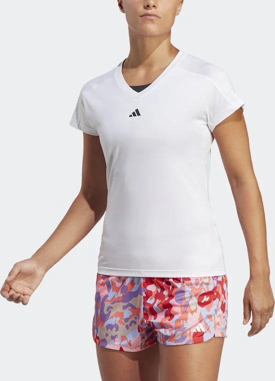adidas Performance AEROREADY Train Essentials Minimal Branding V-hals T-shirt - Dames - Wit - M