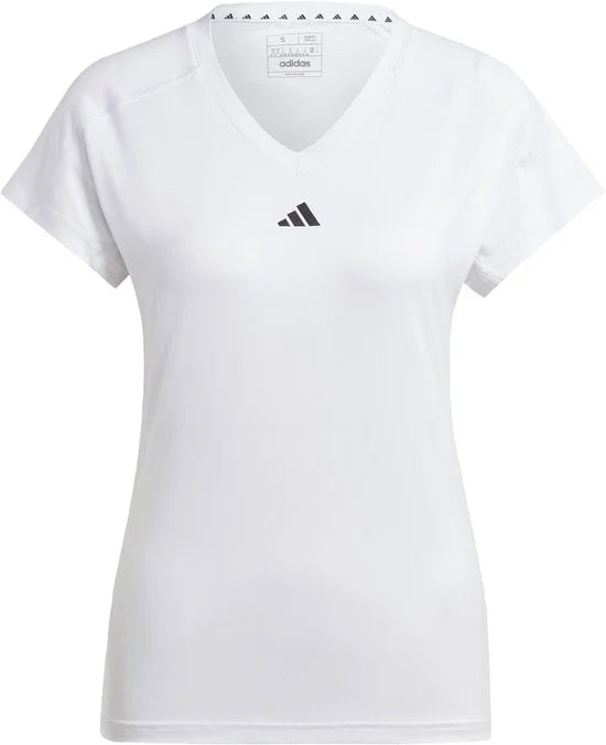 adidas Performance AEROREADY Train Essentials Minimal Branding V-hals T-shirt - Dames - Wit - M