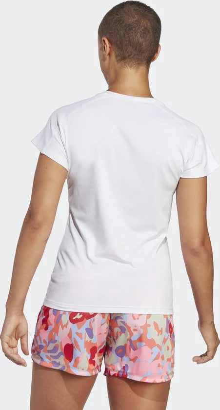 adidas Performance AEROREADY Train Essentials Minimal Branding V-hals T-shirt - Dames - Wit - M