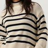 Minus Leonie Turtleneck Knit Pullover Truien & vesten Dames - Sweater - Hoodie - Vest- Ecru - Maat M