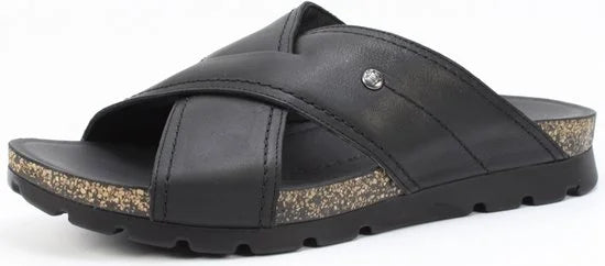 Panama Jack Salman C14 Slippers zwart Leer - Maat 46