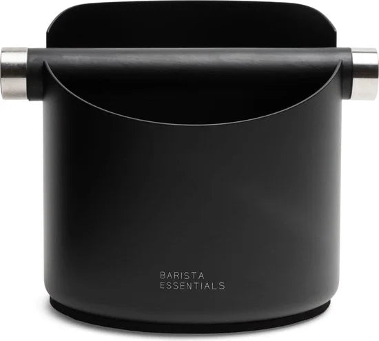 Uitklopbak RVS - 14cm, Zwart – RVS - Knockbox - Afklopbak Koffie – Afklopbak – Espressomachine - Barista Essentials
