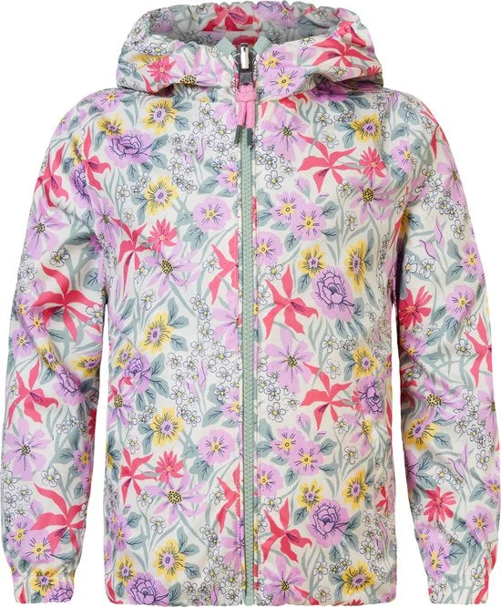 Noppies Girls Jacket Ellisville reversible all over print Meisjes Jas - Whitecap Gray - Maat 104