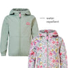 Noppies Girls Jacket Ellisville reversible all over print Meisjes Jas - Whitecap Gray - Maat 104