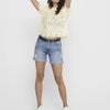 Only Nyla Life SS Anglaise Top WVN Eggnog BEIGE S