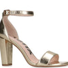 Sacha - Dames - Gouden sandalen met hak - Maat 41