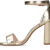 Sacha - Dames - Gouden sandalen met hak - Maat 41