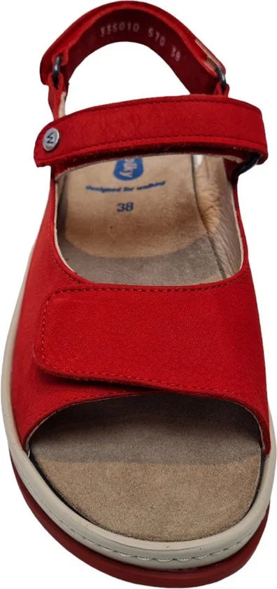 Wolky Sandalen Adura rood nubuck