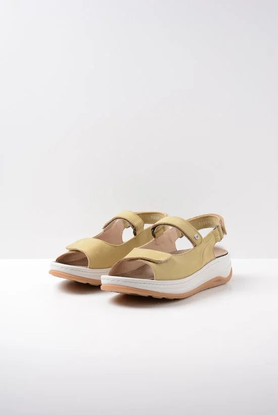 Wolky Sandalen Adura lichtgroen nubuck