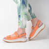 Wolky Sandalen Adura oranje nubuck