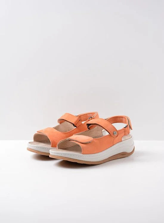 Wolky Sandalen Adura oranje nubuck