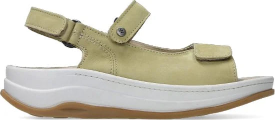 Wolky Sandalen Adura lichtgroen nubuck