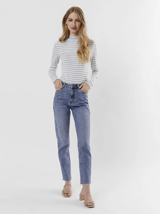 Vero Moda VMBRENDA HR STRAIGHT A CUT GU384 GA NOOS Vrouwen Jeans - Maat W31 X L32