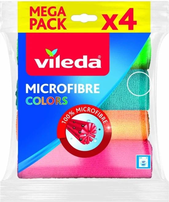 Vileda Microvezeldoek Colors 4 stuks