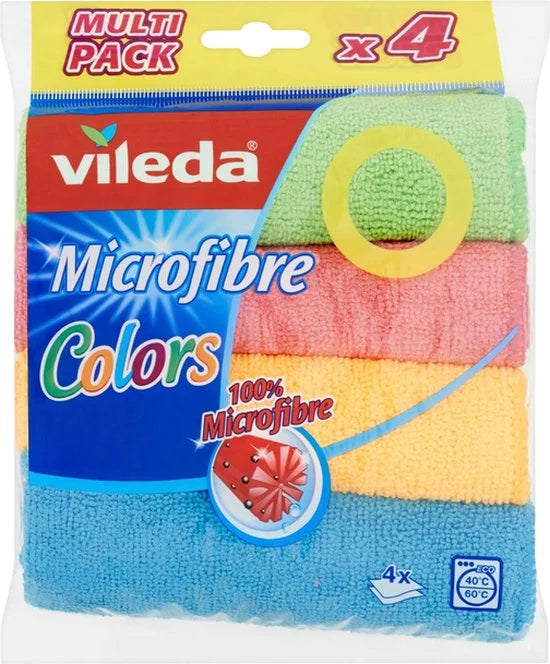 Vileda Microvezeldoek Colors 4 stuks