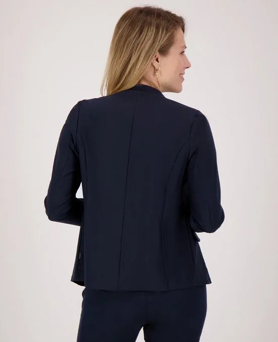 Blauwe Blazer van Je m'appelle - Dames - Travelstof - Maat M - 6 maten beschikbaar